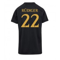 Fotballdrakt Dame Real Madrid Antonio Rudiger #22 Tredjedrakt 2023-24 Kortermet